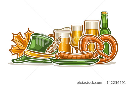 Vector illustration for Oktoberfest Vector illustration for Oktoberfest 142256391