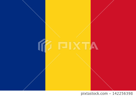 Official Romania national flag in original proportions. Romanian tricolor striped background. Vector illustration Official Romania national flag in original proportions. Romanian tricolor striped background. Vector illustration 142256398