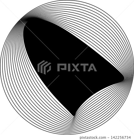 Circle frame emblem blend line for badges, banner, tag, logo 142256734