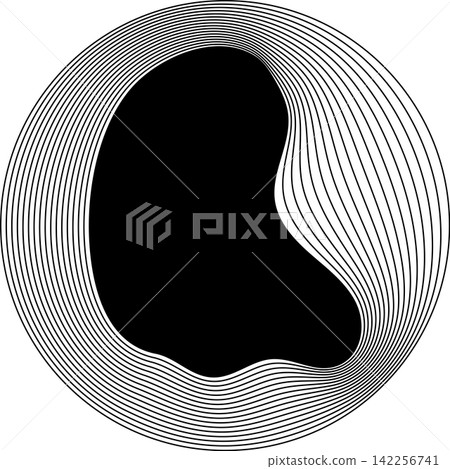 Circle frame emblem blend line for badges, banner, tag, logo Circle frame emblem blend line for badges, banner, tag, logo 142256741