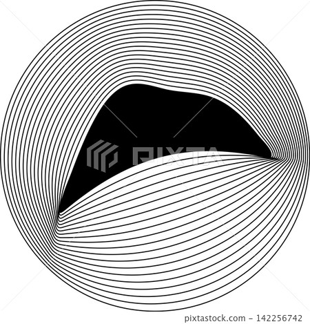 Circle frame emblem blend line for badges, banner, tag, logo Circle frame emblem blend line for badges, banner, tag, logo 142256742