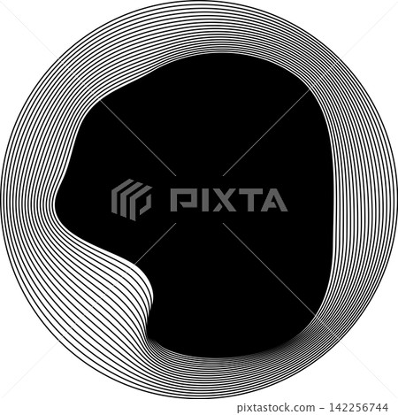 Circle frame emblem blend line for badges, banner, tag, logo Circle frame emblem blend line for badges, banner, tag, logo 142256744