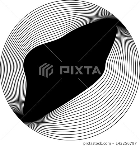 Circle frame emblem blend line for badges, banner, tag, logo Circle frame emblem blend line for badges, banner, tag, logo 142256797