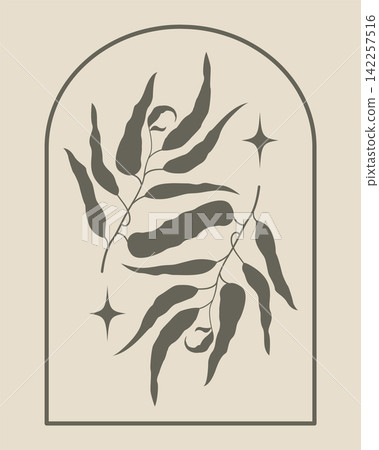 Leaf Flower logo. Universal flourish creative symbol. Vector sign icon logo template Leaf Flower logo. Universal flourish creative symbol. Vector sign icon logo template 142257516