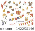 Cute Autumn Illustration Collection 142258146