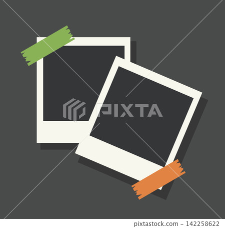 Polaroid Photo Frames with Colorful Tape Polaroid Photo Frames with Colorful Tape 142258622