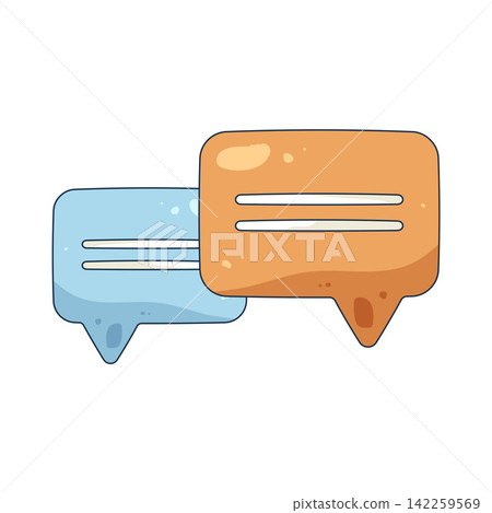 Illustration of speech bubbles Illustration of speech bubbles 142259569