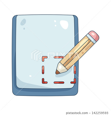 Illustration of document edit Illustration of document edit 142259593