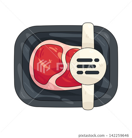 Illustration of meat package Illustration of meat package 142259646