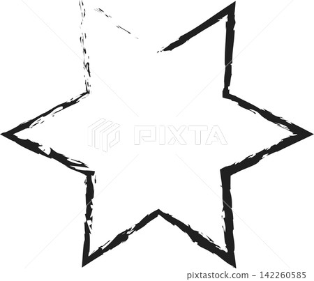 Brush star shape. Geometric design Brush star shape. Geometric design 142260585
