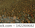 Abstract Texture of Broken Ceramic Tiles and Shards 142260682