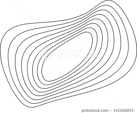 Abstract liquid geometric shapes. Graphic elements Abstract liquid geometric shapes. Graphic elements 142260855