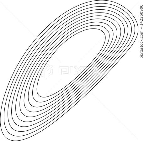 Abstract liquid geometric shapes. Graphic elements 142260900