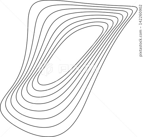 Abstract liquid geometric shapes. Graphic elements Abstract liquid geometric shapes. Graphic elements 142260902