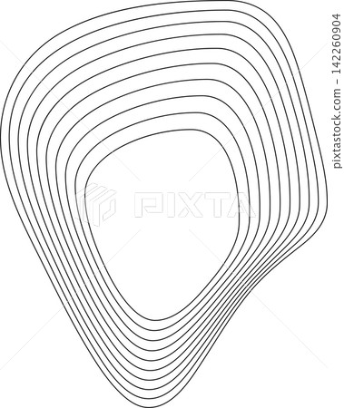 Abstract liquid geometric shapes. Graphic elements Abstract liquid geometric shapes. Graphic elements 142260904