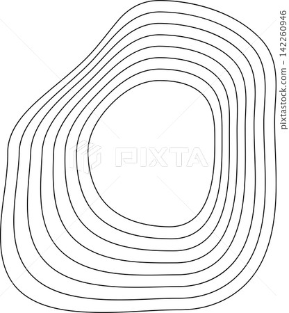 Abstract liquid geometric shapes. Graphic elements Abstract liquid geometric shapes. Graphic elements 142260946