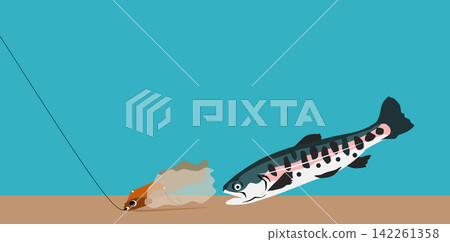 Fishing illustration Fishing illustration 142261358