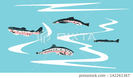 Fishing illustration Fishing illustration 142261367