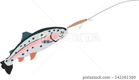 Fishing illustration Fishing illustration 142261380