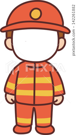 Firefighter Character in Uniform Firefighter Character in Uniform 142261882