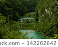Waterfalls and lakes of Plitvice Lakes National Park in Croatia 142262642