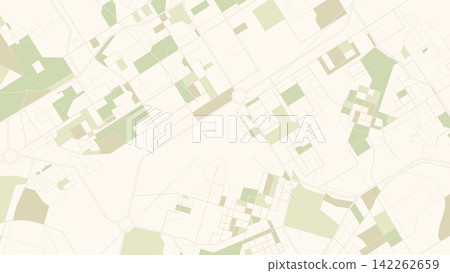 Cartography with Textured Land and Winding Roads for Rural District Overview Cartography with Textured Land and Winding Roads for Rural District Overview 142262659