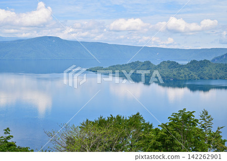 Towada lake seen from the shipping pass Towada lake seen from the shipping pass 142262901
