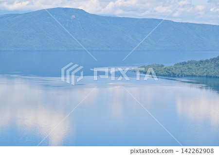 Towada lake seen from the shipping pass Towada lake seen from the shipping pass 142262908
