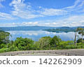 Towada lake seen from the shipping pass 142262909