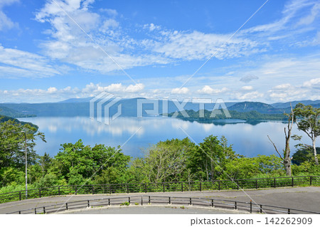 Towada lake seen from the shipping pass Towada lake seen from the shipping pass 142262909