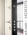 Modern Security Door Lock Detail 142263378