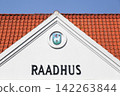 Facade of the old city hall in Assens, Denmark 142263844