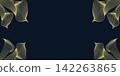Abstract Luxury Gold Wave Line Corner Frame on Dark Navy Background with Center Copy Space Abstract Luxury Gold Wave Line Corner Frame on Dark Navy Background with Center Copy Space 142263865