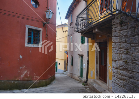Old Town Labin Historic Streets Croatia Old Town Labin Historic Streets Croatia 142265133