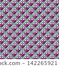 Colorful Retro Geometric Moroccan Tile Seamless Pattern 142265921