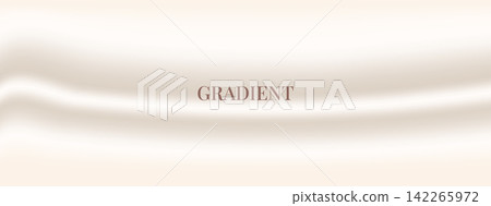 Smooth wave gradient background with pearl silk gradation in minimal texture. Soft brown and white wavy gradient backdrop with fluid flow for packaging. Vector backdrop for cosmetic label promotion Smooth wave gradient background with pearl silk gradation in minimal texture. Soft brown and white wavy gradient backdrop with fluid flow for packaging. Vector backdrop for cosmetic label promotion 142265972