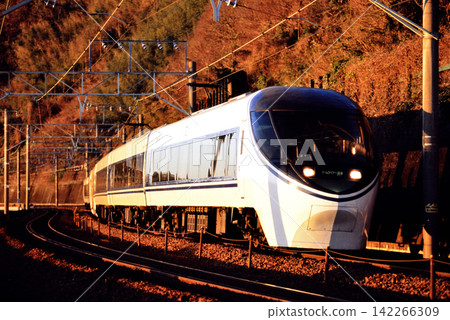 2008 年:東海道線上的 371 系列 Home Liner 沼津號正在運行。 2008 年:東海道線上的 371 系列 Home Liner 沼津號正在運行。 142266309