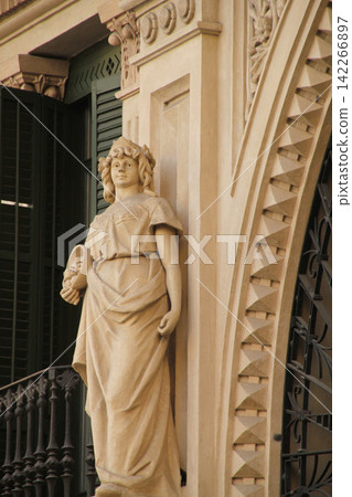 Architecture in the city of Barcelona, Spain 142266897