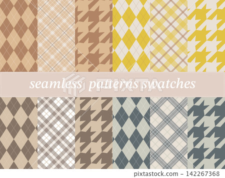 Pattern variation set with swatches. Pattern variation set with swatches. 142267368