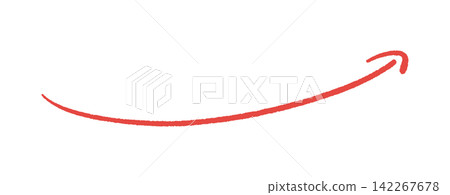 簡潔時尚的手繪紅色水平箭頭——塗鴉風格的符號,指向右上角,略微向上傾斜。 簡潔時尚的手繪紅色水平箭頭——塗鴉風格的符號,指向右上角,略微向上傾斜。 142267678