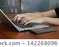 The concept of coding and testing to build artificial intelligence. 142268096