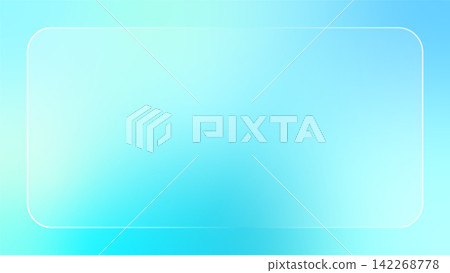 Light blue gradient frosted glass frame background Light blue gradient frosted glass frame background 142268778