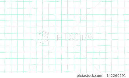 Pastel mint hand-drawn style rough grid background Pastel mint hand-drawn style rough grid background 142269291