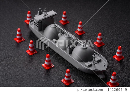Embargo, ban, sanctions, or seizure regarding LNG tanker shipments. A ban on LNG shipments Embargo, ban, sanctions, or seizure regarding LNG tanker shipments. A ban on LNG shipments 142269549