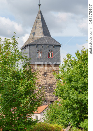 the old city of Hildesheim in germany 142270497