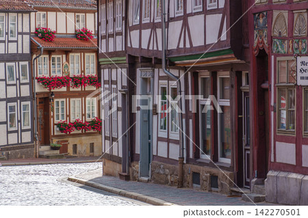 the old city of Hildesheim in germany the old city of Hildesheim in germany 142270501