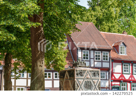 the old city of Hildesheim in germany 142270525