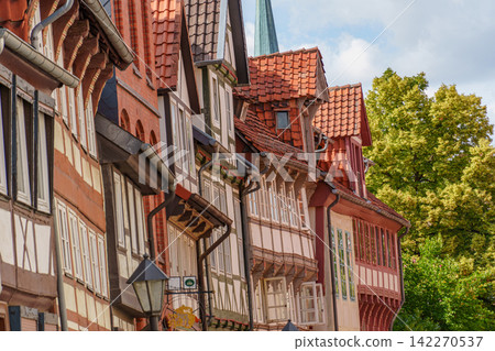 the old city of Hildesheim in germany 142270537