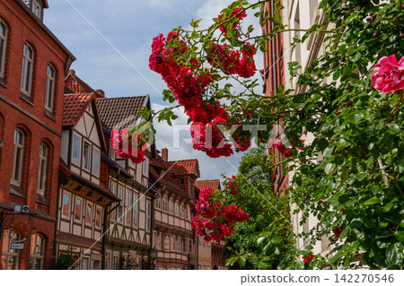 the old city of Hildesheim in germany the old city of Hildesheim in germany 142270546