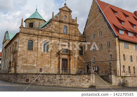 the old city of Hildesheim in germany the old city of Hildesheim in germany 142270585
